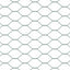 Sekskantet hegn med stolpe 25 x 0,5 m PVC-belagt stål Grøn Mesh