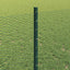 Sekskantet hegn med stolpe 25 x 0,8 m PVC-belagt stål Grøn Mesh