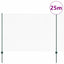 Sekskantet hegn med stolpe 25 x 1,6 m PVC-belagt stål Grøn Mesh