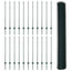 Sekskantet hegn med stolpe 50 x 1,2 m PVC-belagt stål Grøn Mesh