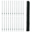 Sekskantet hegn med stolpe 50 x 1,6 m PVC-belagt stål Grøn Mesh