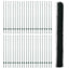 Sekskantet hegn med stolpe 100 x 1,6 m PVC-belagt stål Grøn