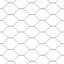 Sekskantet hegn med stolpe 10 x 1 m PVC-belagt stål Grå Mesh