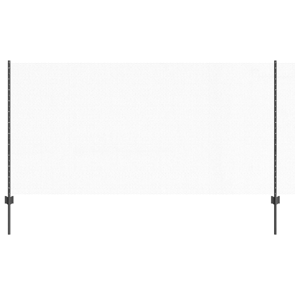 Sekskantet hegn med stolpe 10 x 1,2 m PVC-belagt stål Grå Mesh