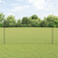 Sekskantet hegn med stolpe 10 x 1,6 m PVC-belagt stål Grå Mesh