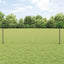 Sekskantet hegn med stolpe 25 x 0,6 m PVC-belagt stål Grå Mesh