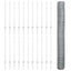 Sekskantet hegn med stolpe 50 x 1 m Galvaniseret stål Sølv Mesh