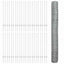 Sekskantet hegn med stolpe 100 x 1,2 m Galvaniseret stål Sølv