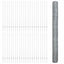 Sekskantet hegn med stolpe 100 x 1,6 m Galvaniseret stål Sølv