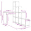 Hjørneskrivebord Hvid 101,5 x 149,5 x 149,5 cm Konstrueret træ