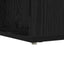 Hjørneskrivebord med hylde Sort eg 101,5 x 149,5 x 149,5 cm