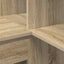 Hjørneskrivebord med hylde Sonoma eg 101,5 x 149,5 x 149,5 cm
