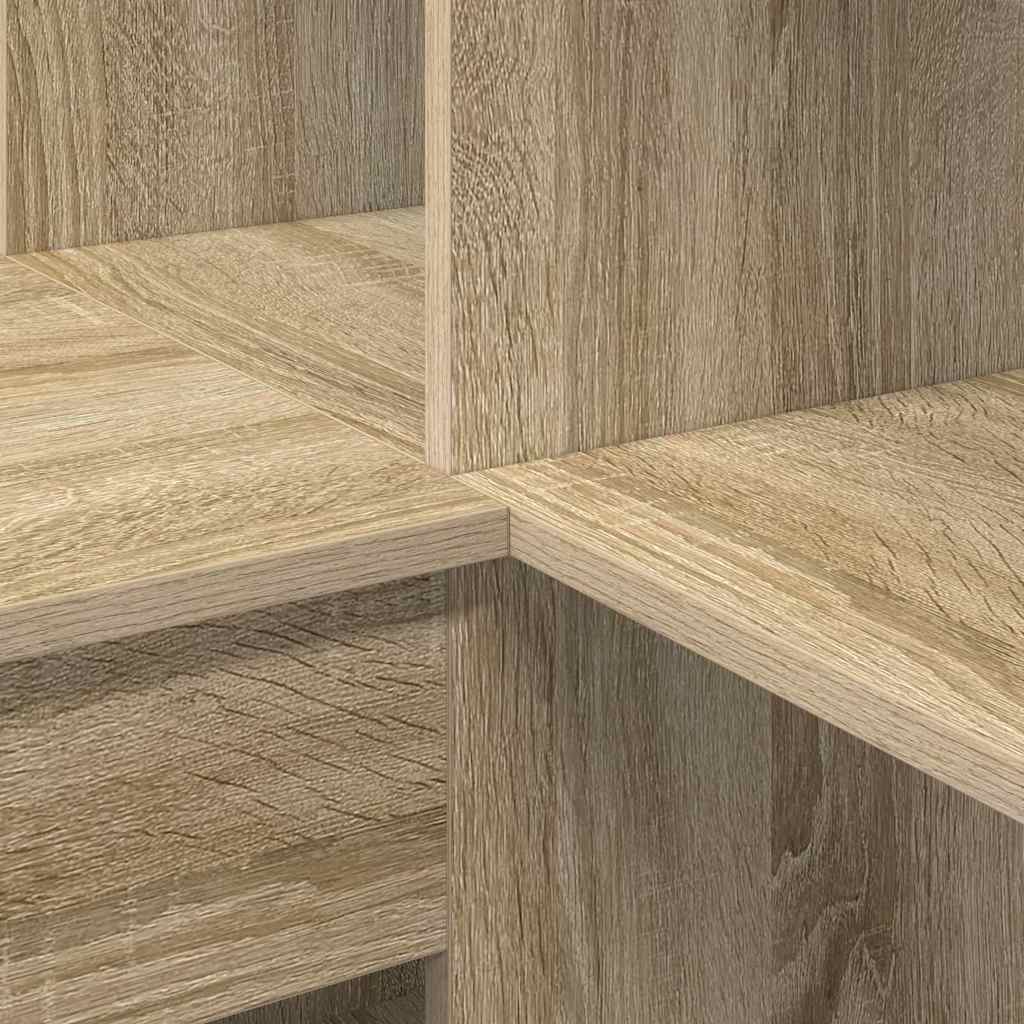 Hjørneskrivebord med hylde Sonoma eg 101,5 x 149,5 x 149,5 cm