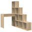 Hjørneskrivebord med hylde Sonoma eg 101,5 x 149,5 x 149,5 cm