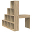 Hjørneskrivebord med hylde Sonoma eg 101,5 x 149,5 x 149,5 cm