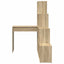 Hjørneskrivebord med hylde Sonoma eg 101,5 x 149,5 x 149,5 cm