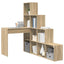 Hjørneskrivebord med hylde Sonoma eg 101,5 x 149,5 x 149,5 cm