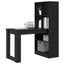 Bord med hylde Sort eg 122 x 67 x 145 cm Konstrueret træ