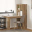 Bord Artisan Egetræ Konstrueret træ 122 x 67 x 145 cm