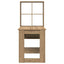 Bord Artisan Egetræ Konstrueret træ 122 x 67 x 145 cm