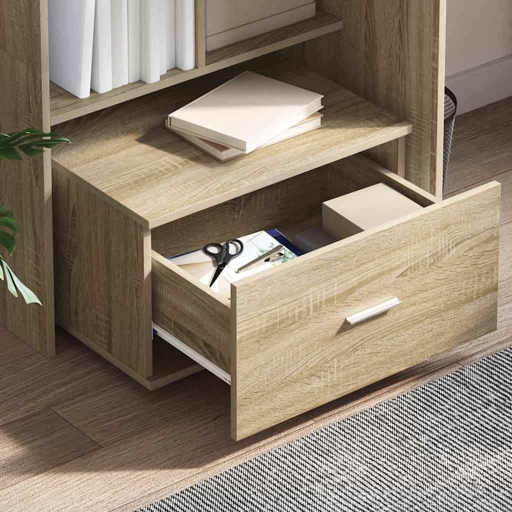 Bord med skuffe Sonoma eg 131,5 x 50 x 106,5 cm Konstrueret træ