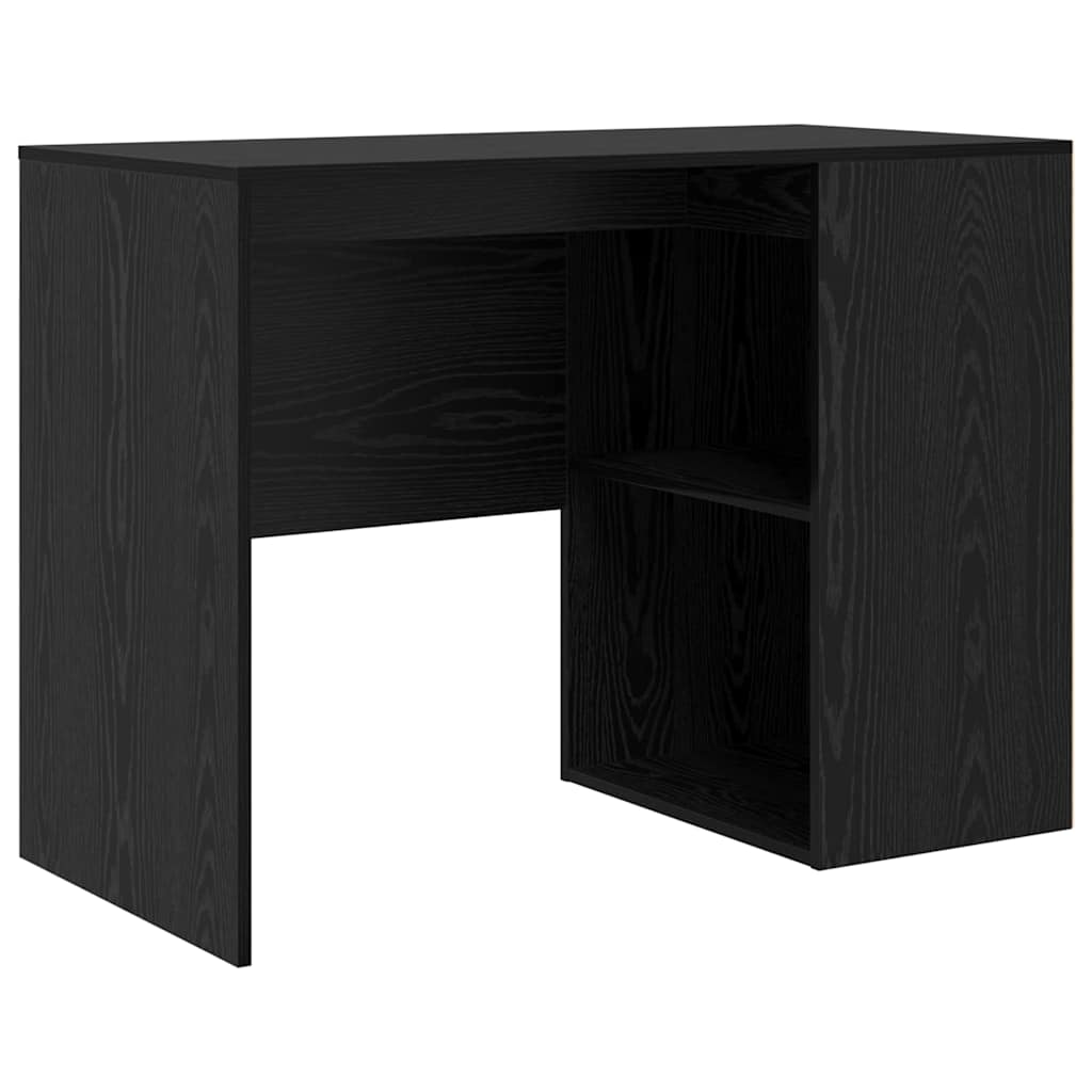 Hjørneskrivebord med skuffe Sort eg 102 x 88 x 75 cm