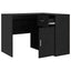 Hjørneskrivebord med skuffe Sort eg 102 x 88 x 75 cm