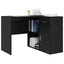 Hjørneskrivebord med skuffe Sort eg 102 x 88 x 75 cm