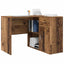 Hjørneskrivebord med skuffe Gammelt træ 102 x 88 x 75 cm