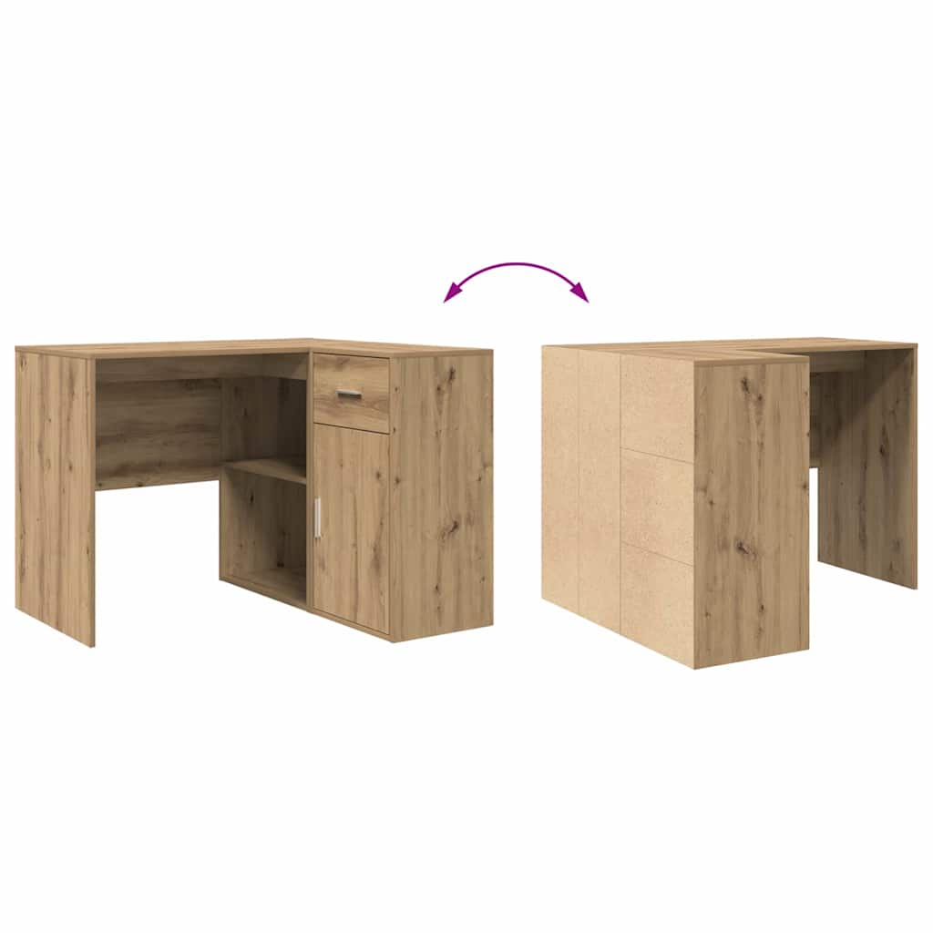 Hjørneskrivebord Artisan Egetræ 102 x 88 x 75 cm