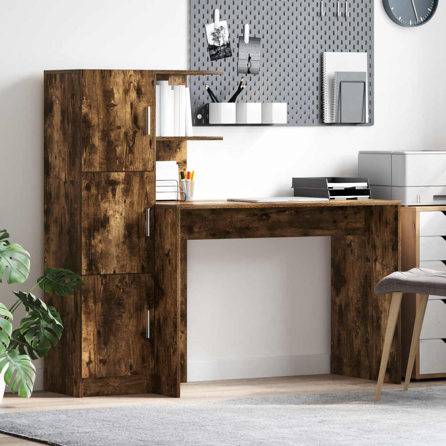 Bord 2 pcs Røget eg