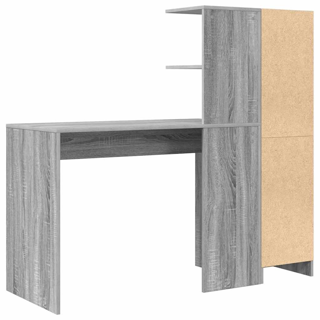 Bord 2 pcs Grå Sonoma