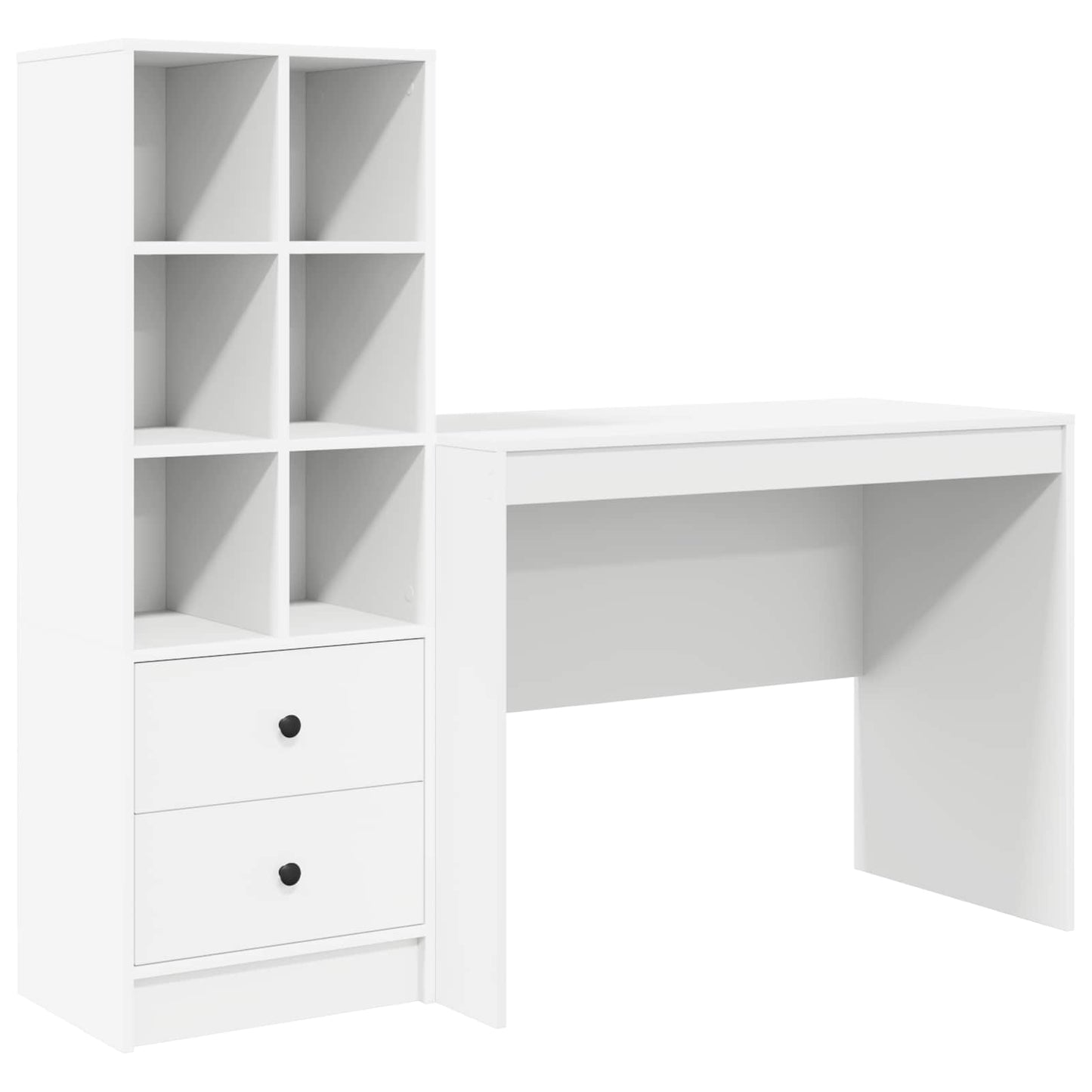 Bord med skuffe 2 pcs Hvid