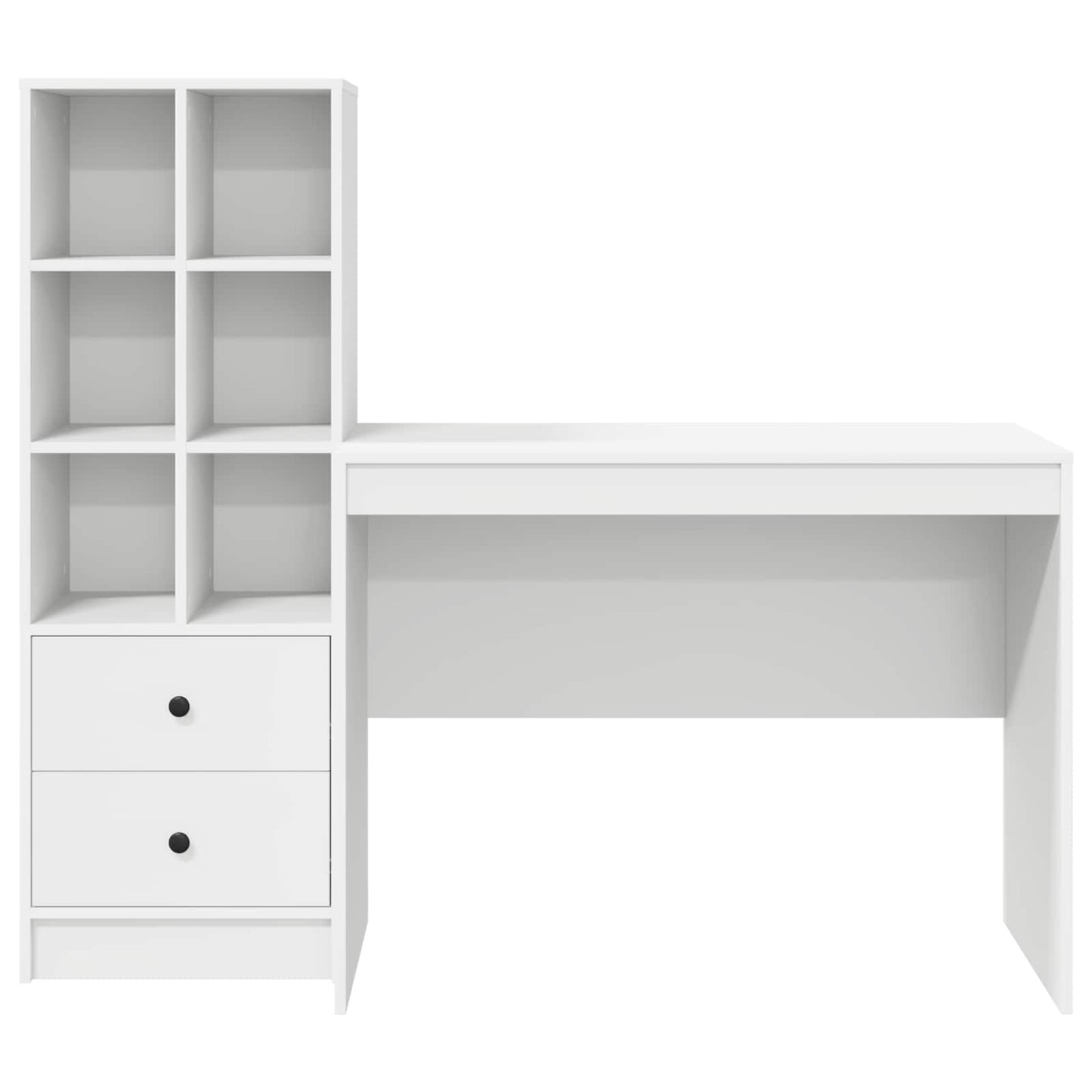 Bord med skuffe 2 pcs Hvid