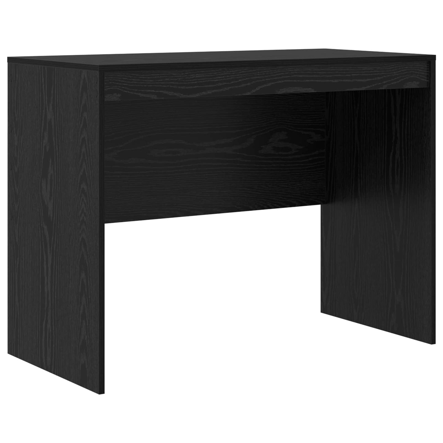 Bord med skuffe 2 pcs Sort eg