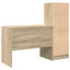Bord med skuffe 2 pcs Sonoma eg