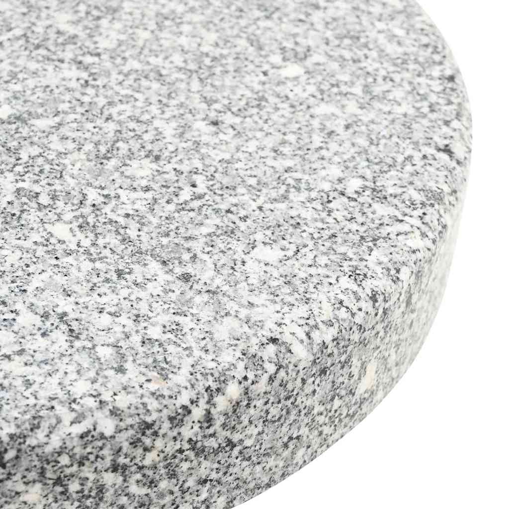 Parasolfod 29,8kg Grå Granit og Rustfrit Stål Rund