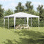 Party Tent Hvid 400 x 400 x 266 cm Polyethylen og stål