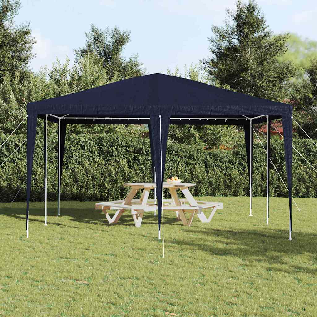 Party Tent Blå 400 x 400 x 266 cm Polyethylen og stål