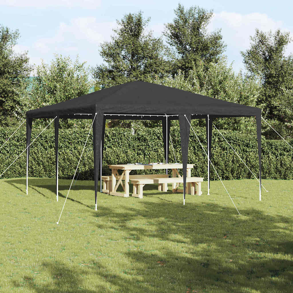 Party Tent Antracit 400 x 400 x 266 cm Polyethylen og stål