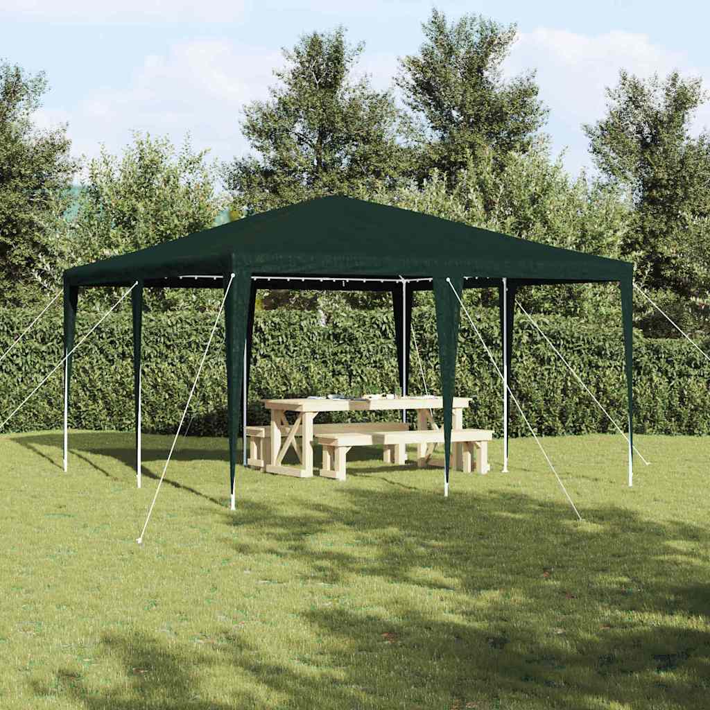 Party Tent Grøn 400 x 400 x 266 cm Polyethylen og stål