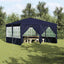 Party Tent Blå 400 x 400 x 266 cm Polyethylen