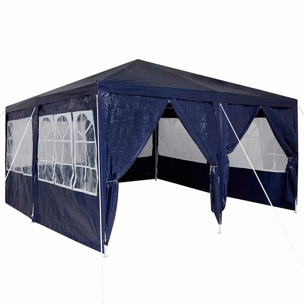 Party Tent Blå 400 x 400 x 266 cm Polyethylen
