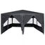 Party Tent Antracit 400 x 400 x 266 cm Polyethylen