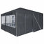Party Tent Antracit 400 x 400 x 266 cm Polyethylen