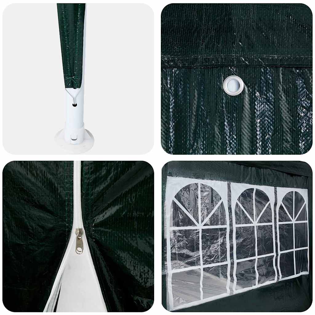 Party Tent Grøn 400 x 400 x 266 cm Polyethylen