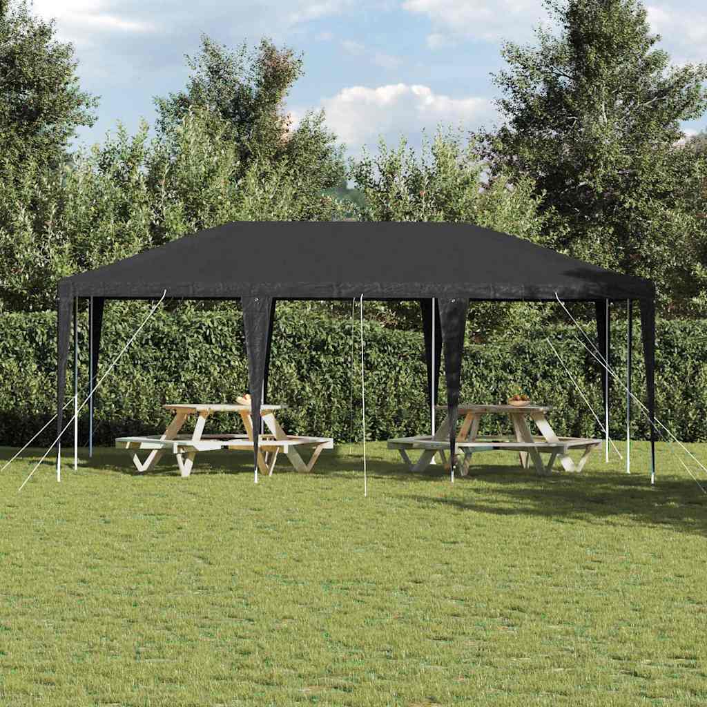 Party Tent Antracit 600 x 400 x 266 cm Polyethylen og stål