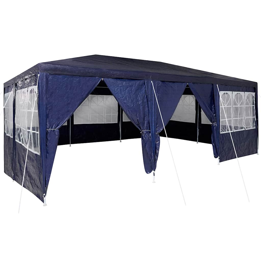 Party Tent 600 x 400 x 266 cm Blå Polyethylen