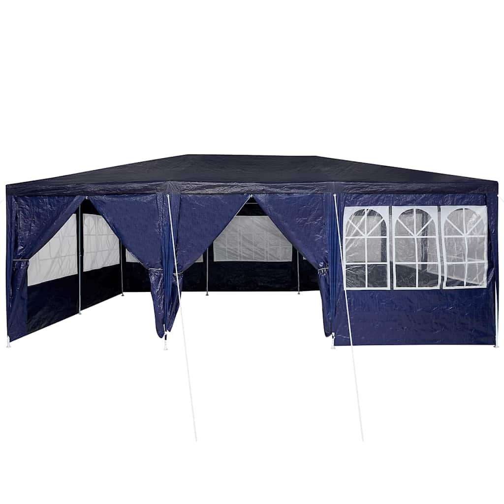 Party Tent 600 x 400 x 266 cm Blå Polyethylen