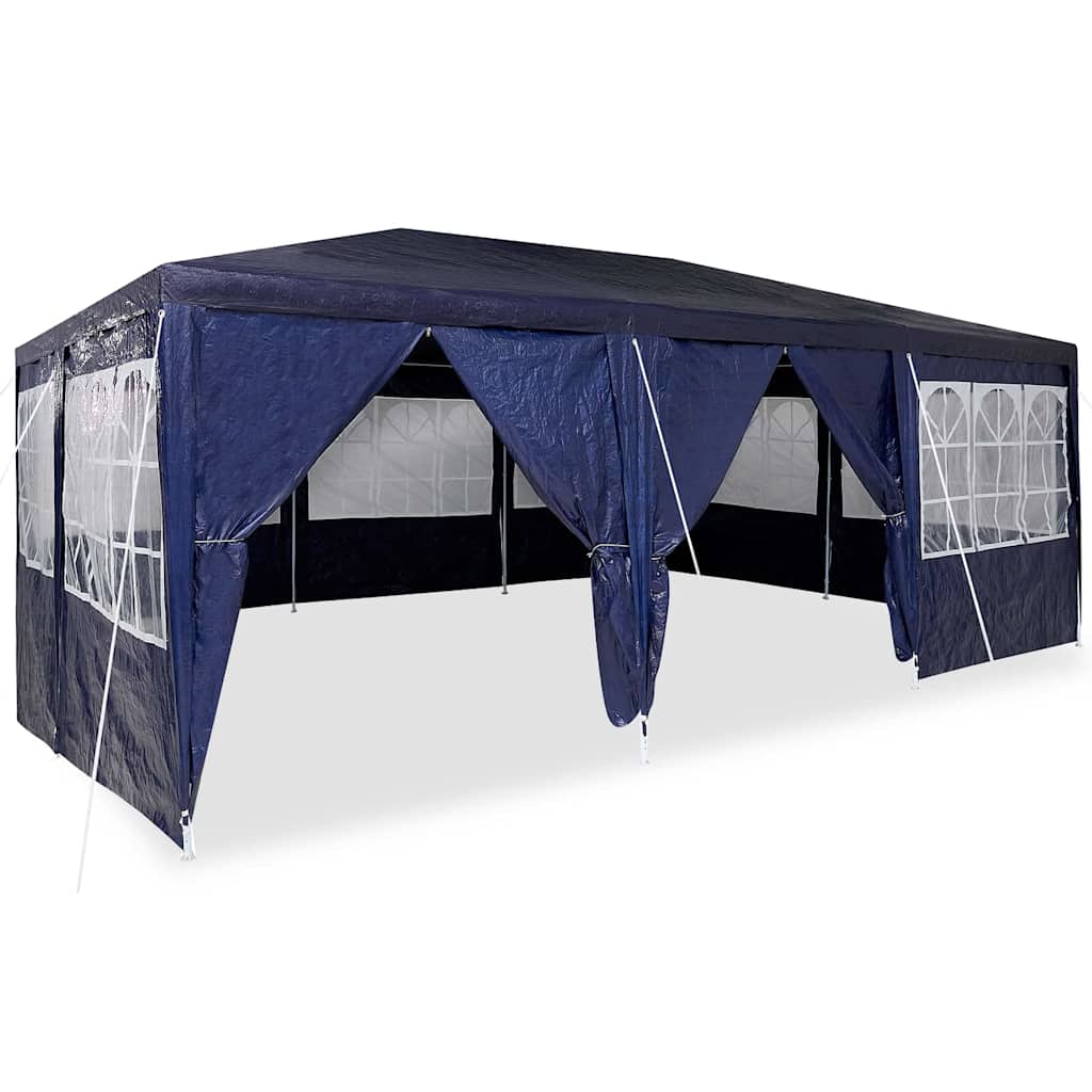Party Tent 600 x 400 x 266 cm Blå Polyethylen
